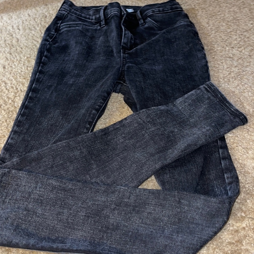 Dark denim jeggings